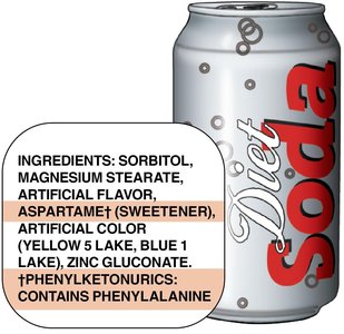 Diet soda warning for phenylketonurics