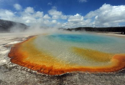 Hot spring environment, habitat for extremophile archaea