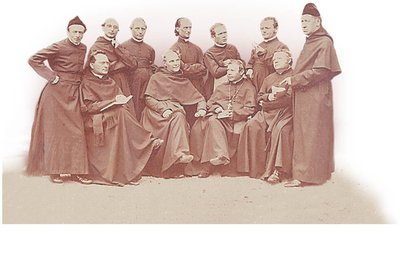 Gregor Mendel with fellow monks