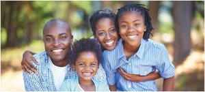 A family illustrating heredity and variation