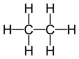Ethane molecule structure