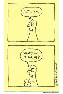 Cartoon about altruism