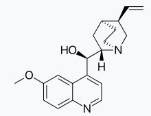 Chemical structure of quinine