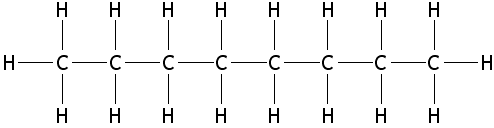 Presence of rings: cyclohexane and benzene