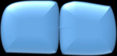 Two separated prokaryotic cells after binary fission