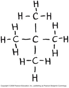 Molecule with functional groups for practice