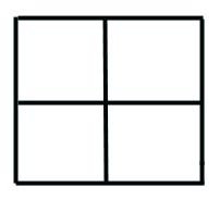 Punnett square for color deficiency with affected father