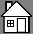 House icon representing 'oikos' (house) in ecology