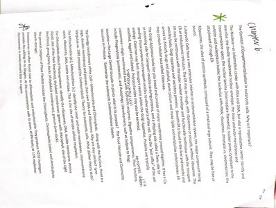 Handwritten notes on cell communication and signal transduction