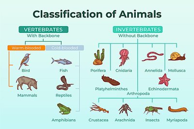 Classification of Animals chart