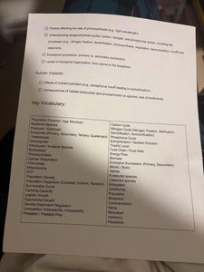 Ecology Test Study Guide page 2