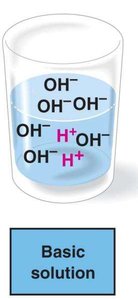 Neutral solution with equal H+ and OH- ions