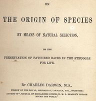 Title page of Darwin's On the Origin of Species