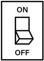 On/off switch illustration (negative control)
