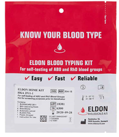 Eldon blood typing kit packaging