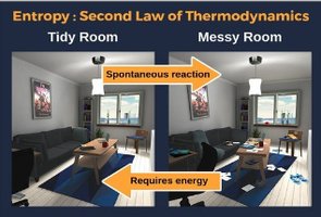 Entropy in tidy and messy rooms