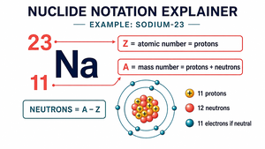 Nuclide notation and isotope explanation