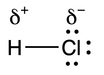 Polarity of HCl: partial charges