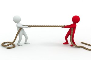 Tug of war analogy for polarity