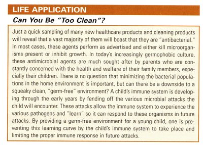 Chemicals Used in the Control of Microbes Table