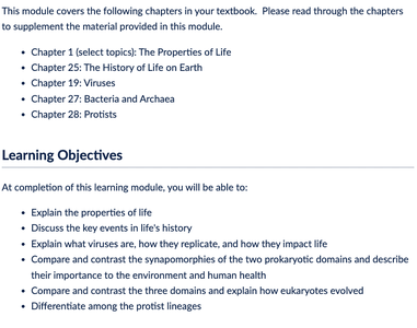 Module overview and learning objectives