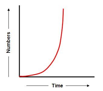 Exponential growth curve