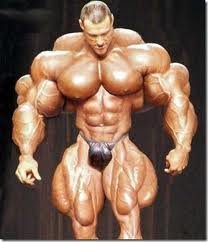 Bodybuilder representing anabolic reactions