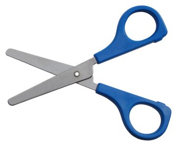 Scissors representing cutting and recombination