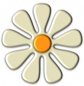 White flower representing homozygous recessive