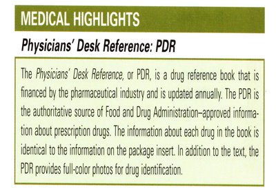 Description of the Physicians' Desk Reference (PDR)