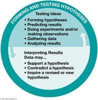 Forming and testing hypotheses in the scientific method