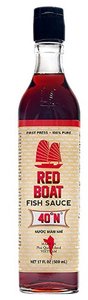 Bottle of Asian fish sauce