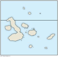Map of the Galápagos Islands