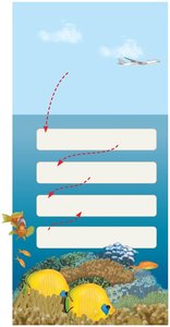 Diagram of ocean acidification and its effects on carbonate chemistry