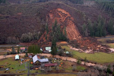 Mudslide as an example of disturbance
