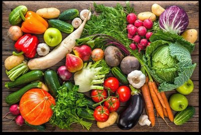 Various fruits and vegetables