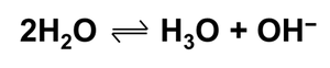 Hydronium ion formation