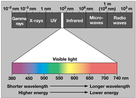 Electromagnetic spectrum and visible light