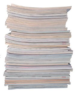 Stack of scientific journals