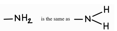 Amino group equivalence