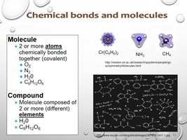 Chemical bonds and molecules