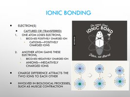 Ionic bonding
