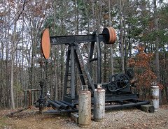 Oil pump representing nonrenewable resources