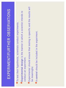 Data in scientific experiments