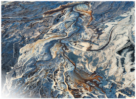 Rock layers showing geological history