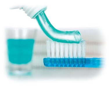 Fluoride in toothpaste for dental health