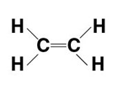 Ethene structural formula