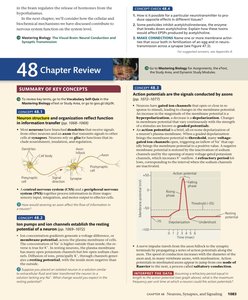 Summary of key concepts in neuronal signaling
