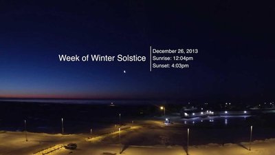 Winter solstice in Nome, Alaska