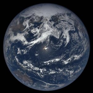Earth from space, representing the biosphere